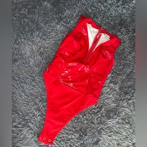 Red Princess Polly Bodysuit